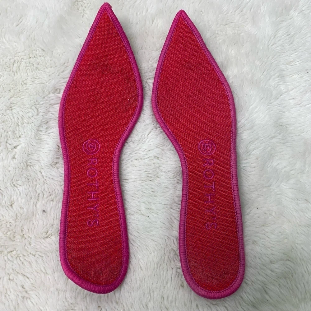 Rothy’s Women's Rare Unicorn Violet Purple The Point Flats Size 8.5 - Picture 11 of 14